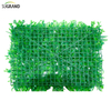  Parede de grama verde de plástico falso com proteção UV para jardim ao ar livre