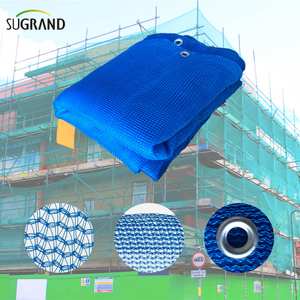Rede para andaimes de construção HDPE Rede de segurança para edifícios azuis 