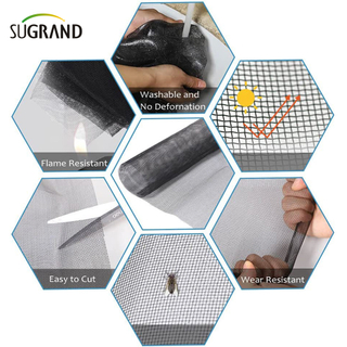 Fornecedores de tela de fibra de vidro anti-insetos 110gsm