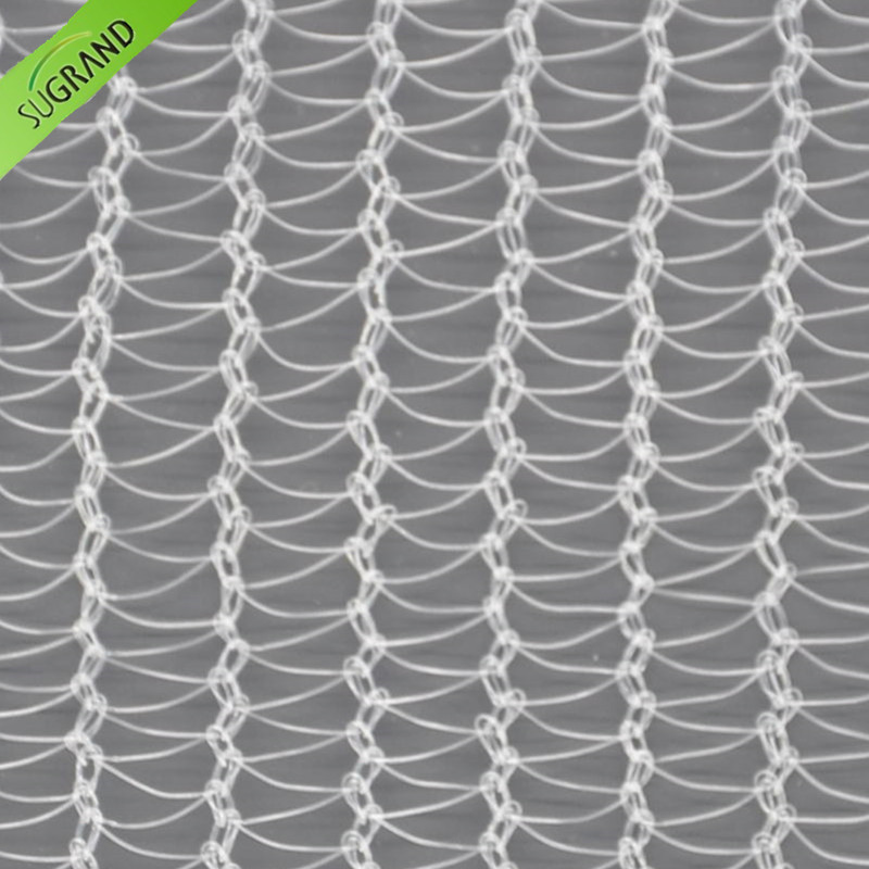 Rede transparente anti-granizo 40GSM protege as plantas
