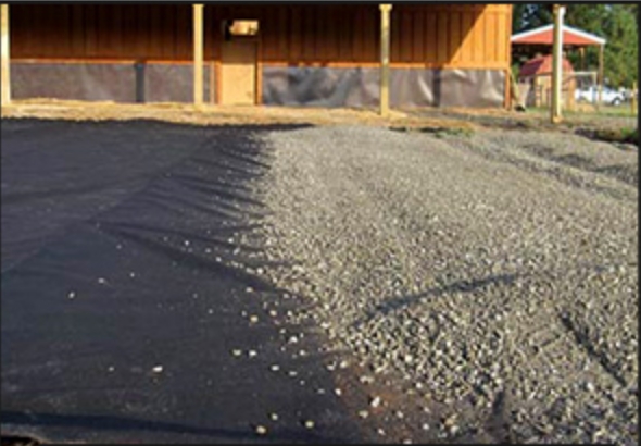 tecido n&atilde;o tecido para controle de ervas daninhas