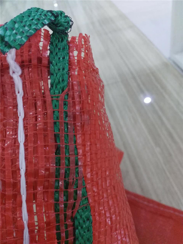 Saco de rede de plástico vermelho HDPE virgem para batata