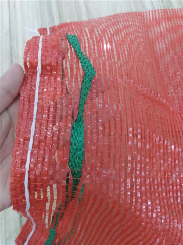 Saco de rede de plástico vermelho HDPE virgem para batata