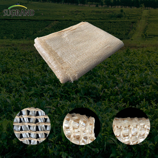 320 GSM Branco/areia amarela Mono Tape Shade Net