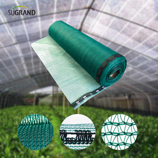 80GSM 2 Agulhas Fita HDPE Verde Rede Sombreadora