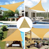 Polyester Yellow Sun Shade Sail com D-ring para o quintal dos pátios