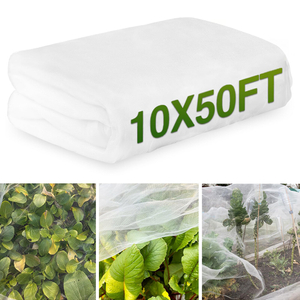 Rede anti inseto HDPE 40 50 Mesh Transparent White