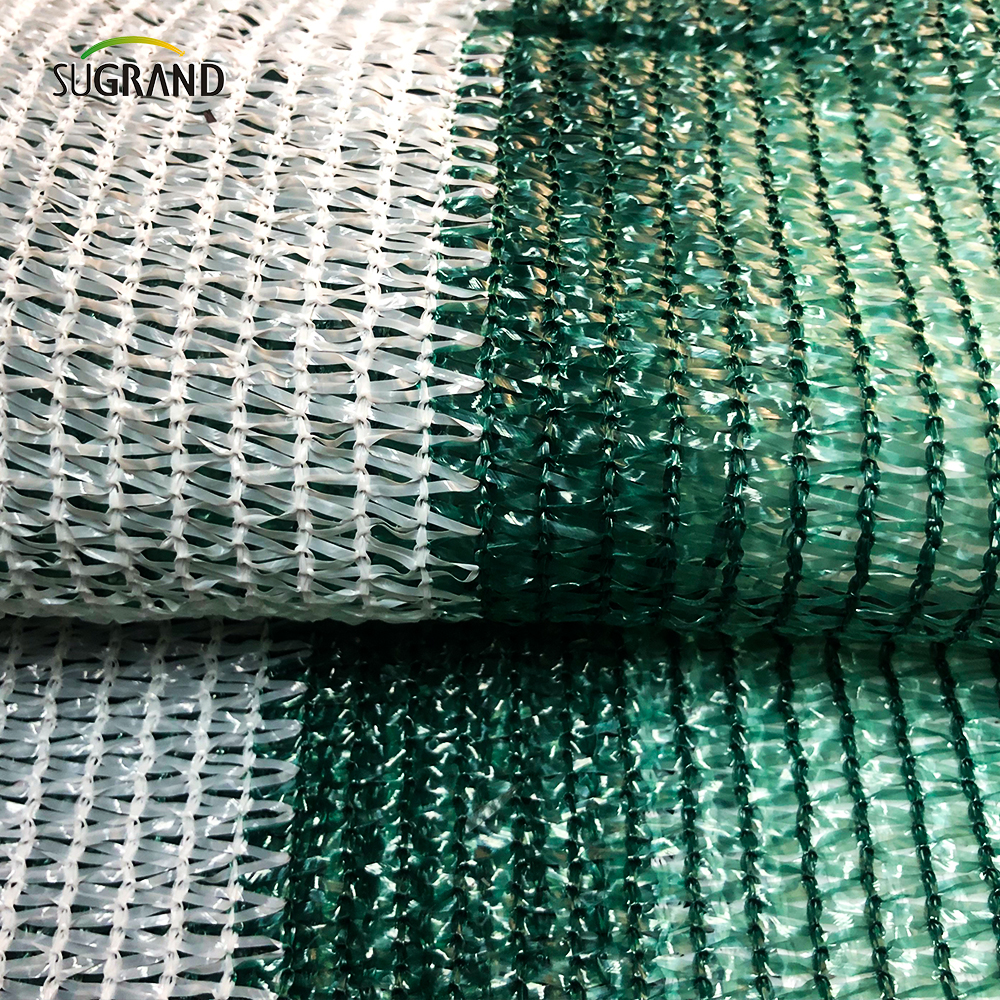 Venda direta de fábrica 3 agulhas fios planos malha de varanda branca e verde