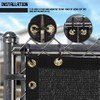 Black Fence Privacy Tela Windscreen UV Blockage Shade Tampa de vela Fence Net