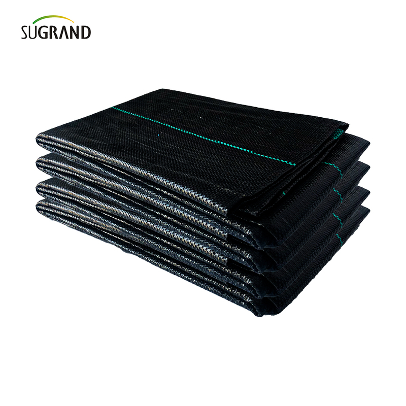 100 g/m2 de capa preta e verde/tapete de ervas daninhas