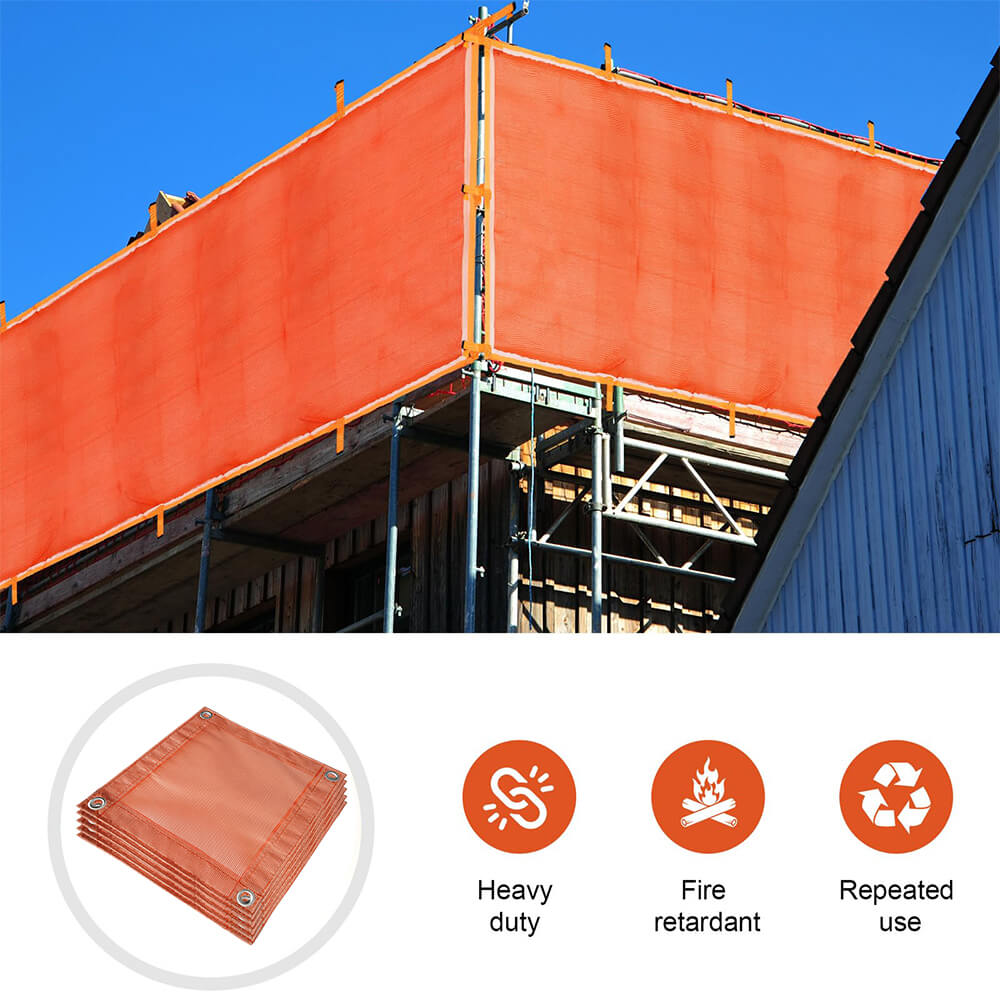 Rede de segurança retardante de fogo Rede de andaime contra incêndio