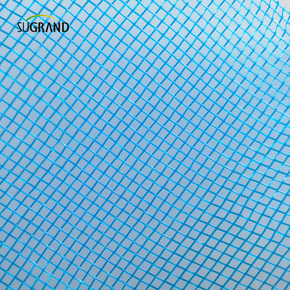 Blue HDPE e Mosquito UV Screen Mesh Net para janelas ou porta