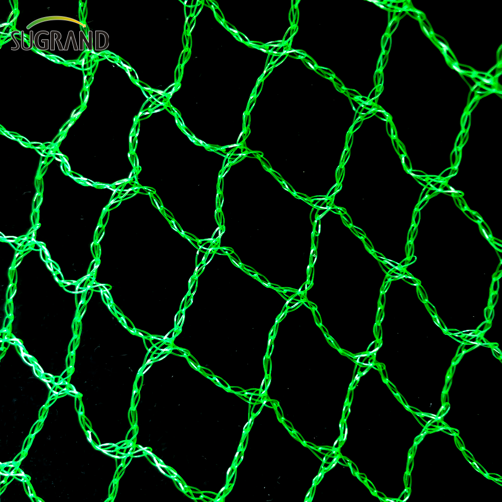 Rede de pássaros verdes de 10 mm-30mm para capturar rede de pássaros