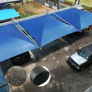 Tabela de sombra à prova d'água de piscina de 320g cinza com filme com filme 