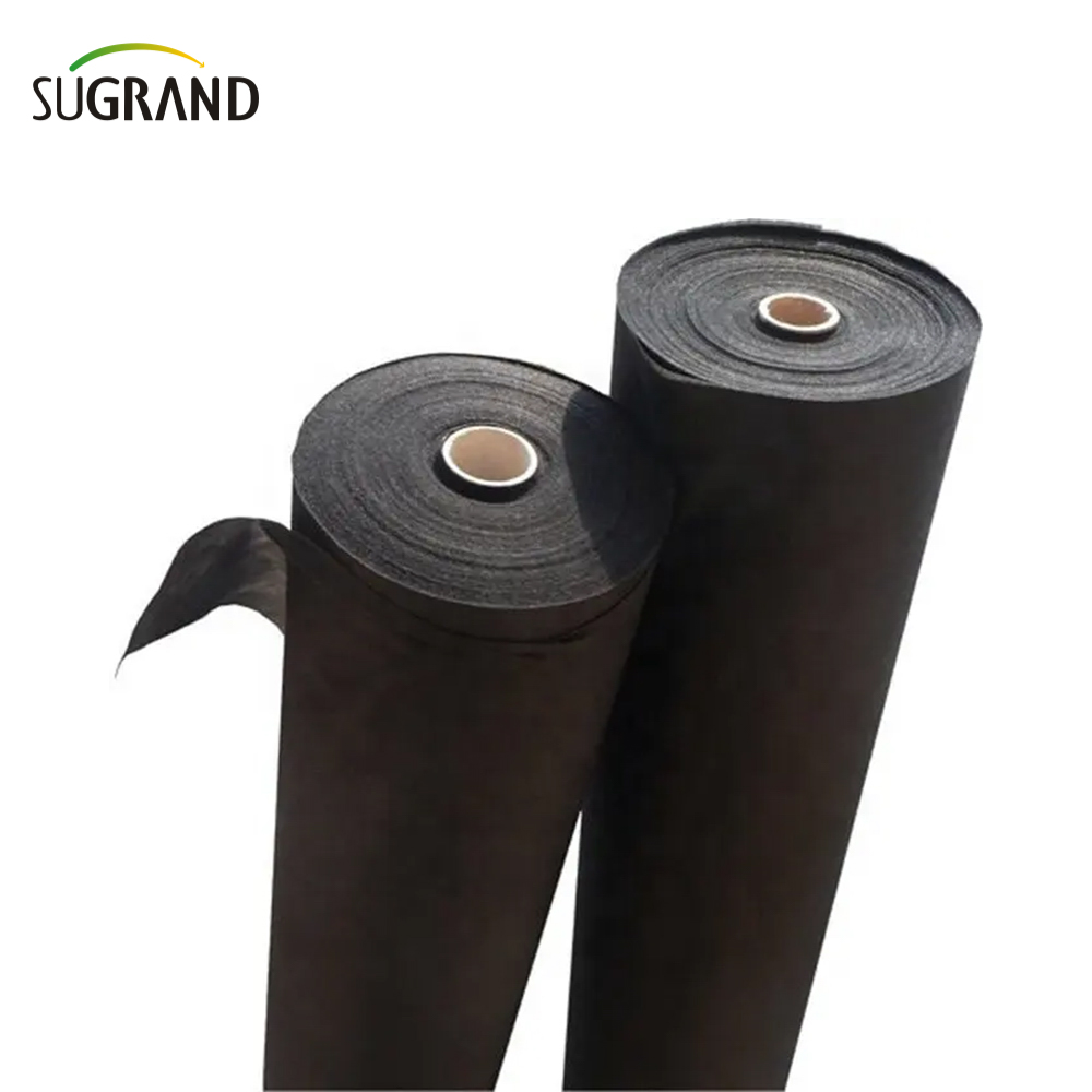 Preço da fábrica biografia de tecido não tecido preto 50gsm de tecido não tecido