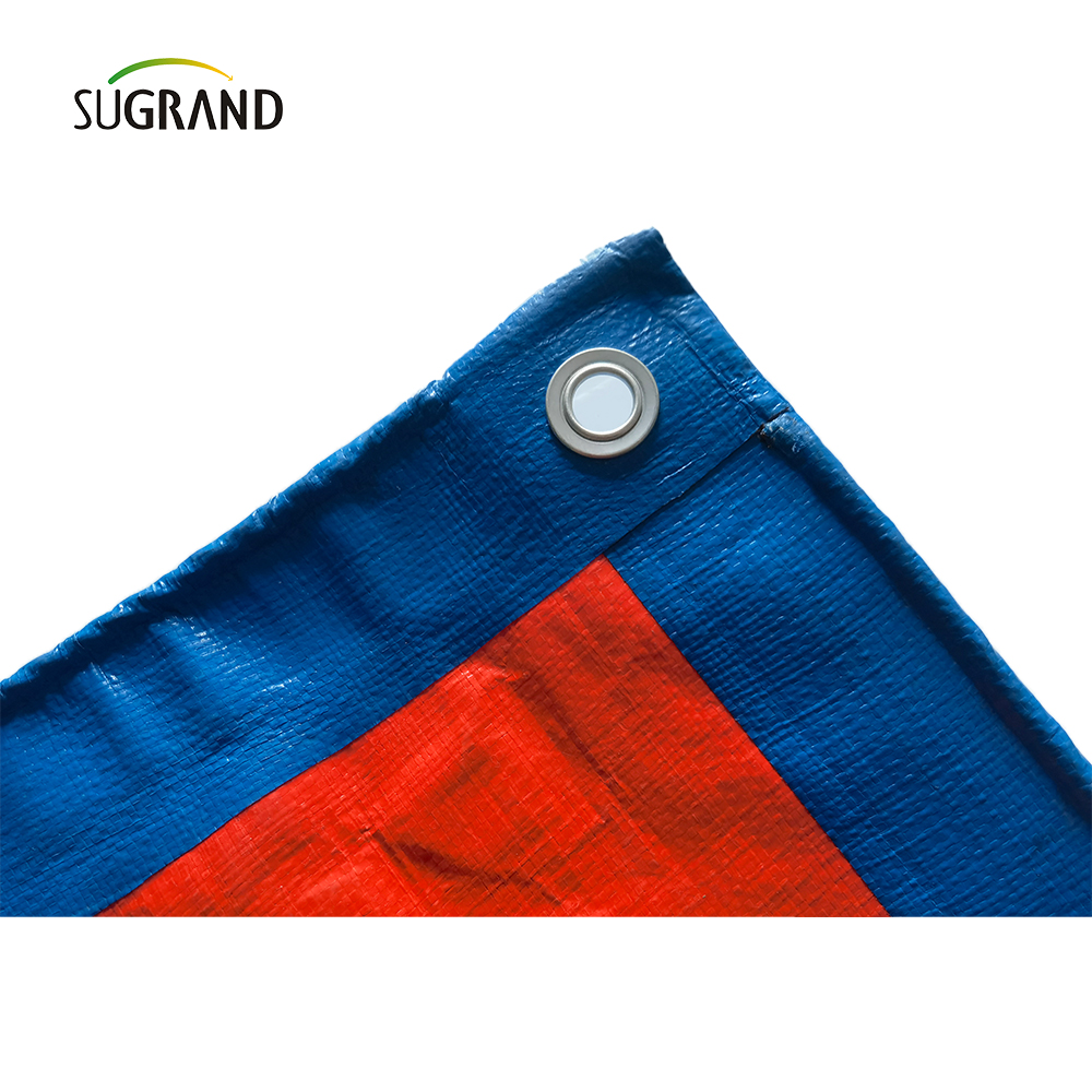 Laranja e azul Proteção de plástico PE Tarpaulin Agriculture Industrial Cover Fabricantes