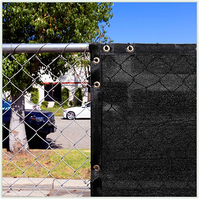 Black Fence Privacy Tela Windscreen UV Blockage Shade Tampa de vela Fence Net